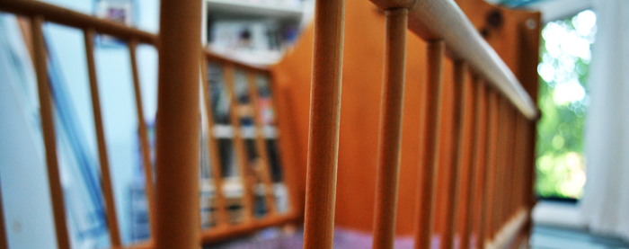 Wooden cradle closeup