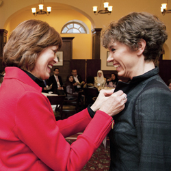 Sara Ross (right) and Heather Munroe-Blum. Photo by Nicolas Morin.