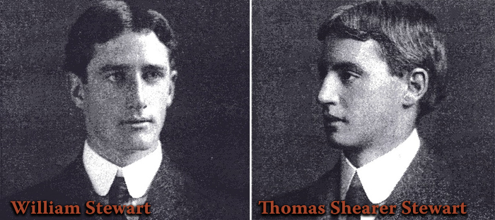Brothers William Stewart and Thomas Shearer Stewart as young men