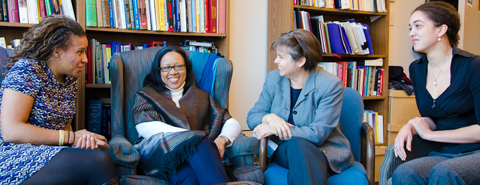 Lawyer Tamara Thermitus, Prof. Adelle Blackett, Prof. Colleen Sheppard, and student Ashley Adams are responsible for organizing the event to honour Justice Juanita Westmoreland-Traoré