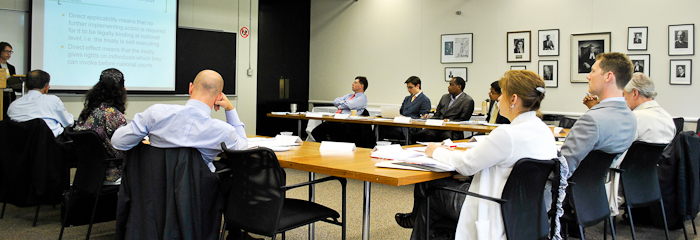 A conference during the 2010 inaugural edition of the Cohen Doctoral Seminar