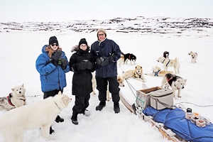 David Nugent (rightmost) did his internship with Maliiganik Tukisiiniakvik Legal Services, in Iqaluit, Nunavut.
