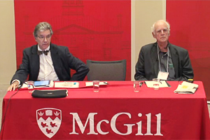 Daniel Turp and Charles Taylor squared off in the Moot Court. You can watch the debate on McGill Podcasts