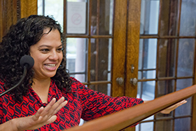 Tanya de Mello speaking 