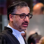 Payam Akhavan speaking before the ICJ at The Hague. Detail of a Wikimedia photo by Pluralism123.