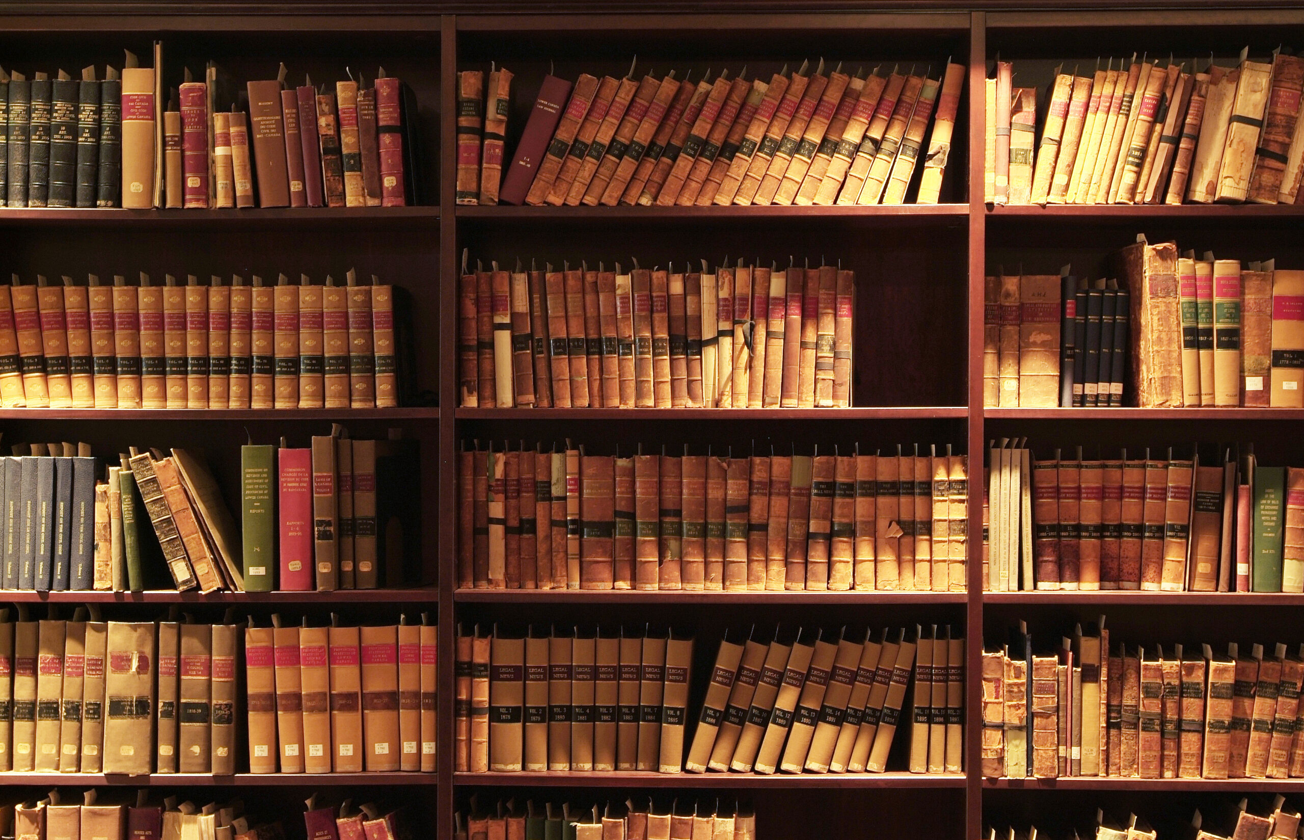 A stack of rare books in the Gelber Law Library